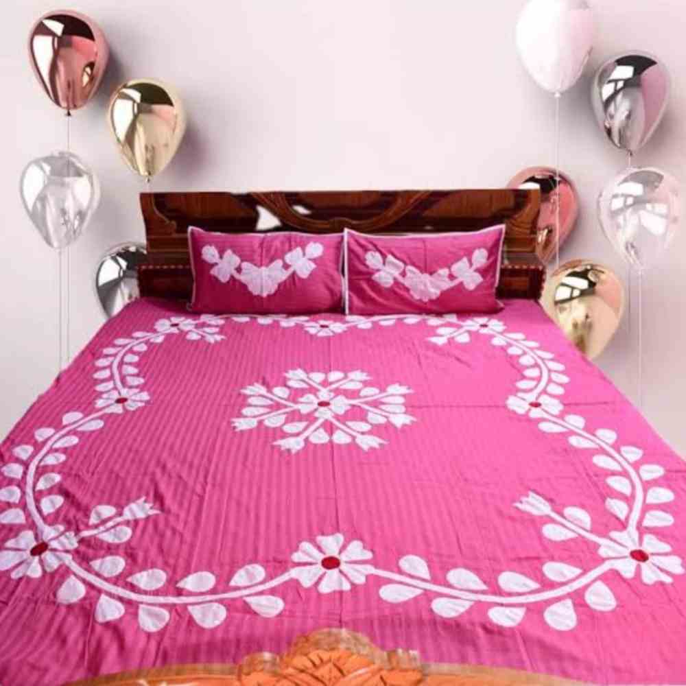 Handcrafted Applique Work Bedsheet